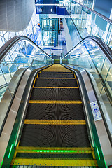 Image showing Automatic Stairs at Dubai Metro Station