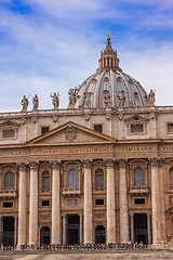 Image showing St. Peter's Basilica in Vatican City in Rome, Italy.