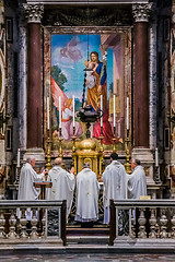 Image showing St. Peter's Basilica, St. Peter's Square, Vatican City. Indoor i