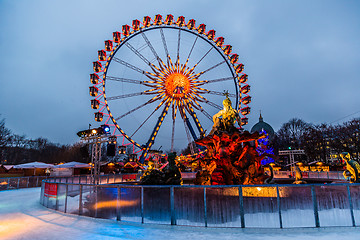 Image showing Berlin shines in a festive blaze of lights in the period before 