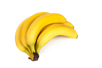 Image showing A bunch of bananas isolated