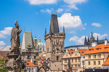 Image showing Charles bridge in Prague