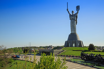 Image showing Mother Land monument in Kiev, Ukraine