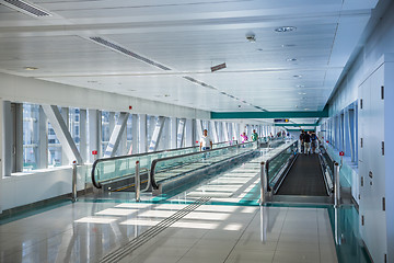 Image showing Automatic Stairs at Dubai Metro Station