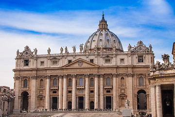 Image showing St. Peter's Basilica in Vatican City in Rome, Italy.