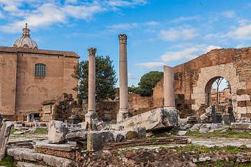 Image showing Roman ruins in Rome.