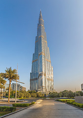 Image showing View on Burj Khalifa, Dubai, UAE, at night