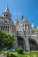 Image showing Eurtopa, Hungary, Budapest, Fishermen's Bastion. One of the land