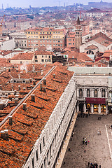 Image showing Venice from the air