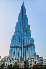 Image showing View on Burj Khalifa, Dubai, UAE, at night