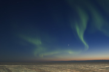 Image showing Chaotic aurora borealis