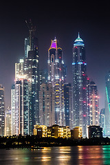 Image showing Dubai Marina cityscape, UAE