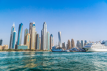 Image showing Dubai Marina cityscape, UAE