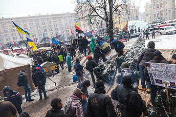 Image showing Protest on Euromaydan in Kiev against the president Yanukovych