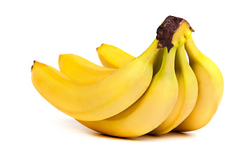 Image showing A bunch of bananas isolated