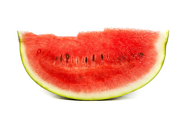 Image showing Slice of Watermelon isolated on white