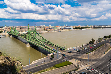 Image showing Liberty Bridge in Budapest.