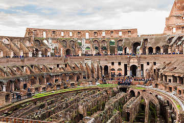 Image showing The Iconic, the legendary Coliseum of Rome, Italy