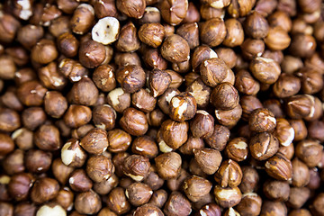 Image showing hazelnut in the street shop in Dubai