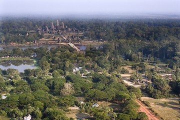 Image showing Angkor Wat Aerial View