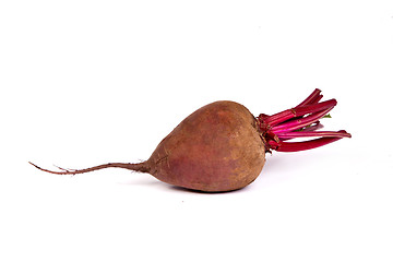 Image showing Fresh red beet isolated on  white