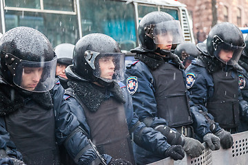 Image showing Protest on Euromaydan in Kiev against the president Yanukovych