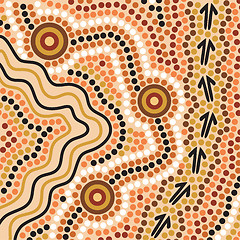 Image showing Aboriginal style background