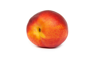 Image showing Three fresh nectarines on white