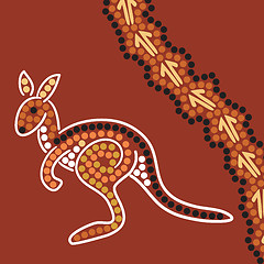 Image showing Aboriginal style background