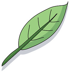 Image showing Cartoon leaf