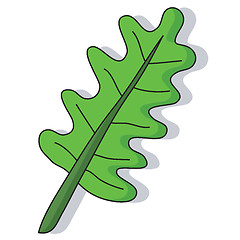 Image showing Cartoon leaf