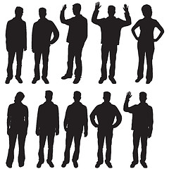 Image showing People silhouettes