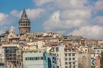 Image showing Golden Horn and the historic Galata area attracts tourists from 