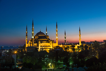 Image showing The Blue Mosque, Istanbul, Turkey