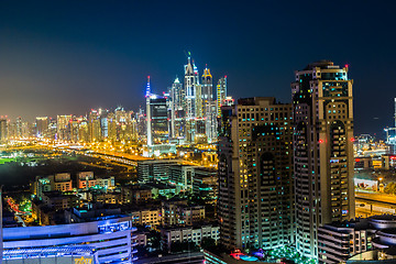 Image showing Dubai downtown. East, United Arab Emirates architecture