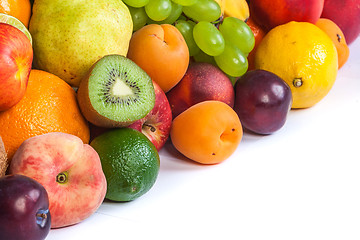 Image showing Huge group of fresh fruits