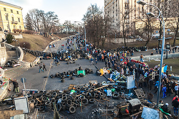 Image showing Ukrainian revolution, Euromaidan after an attack by government f