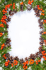 Image showing Christmas background. Eve framework