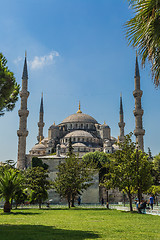 Image showing The Blue Mosque, (Sultanahmet Camii), Istanbul, Turkey