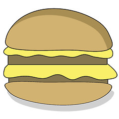 Image showing Cartoon Beefburger