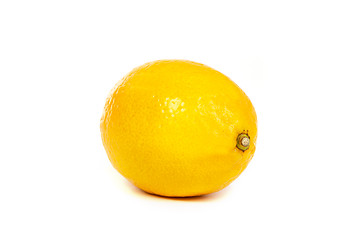 Image showing Fresh lemons on white background