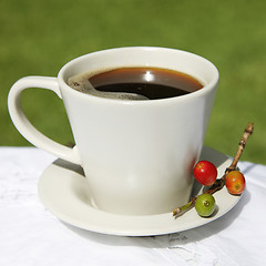 Image showing Coffee and Beans