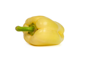 Image showing A yellow bell sweet pepper isolated on white