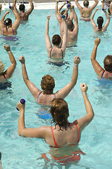 Image showing water aerobic