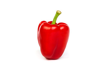 Image showing A red bell sweet pepper isolated on white