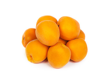Image showing Apricots on a white background