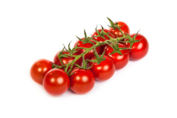 Image showing Juicy organic Cherry tomatoes isolated