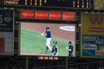 Image showing Scoreboard at Petco Park