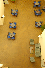 Image showing Tables from above