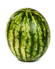 Image showing Fresh, ripe, juicy watermelon. Shot on White